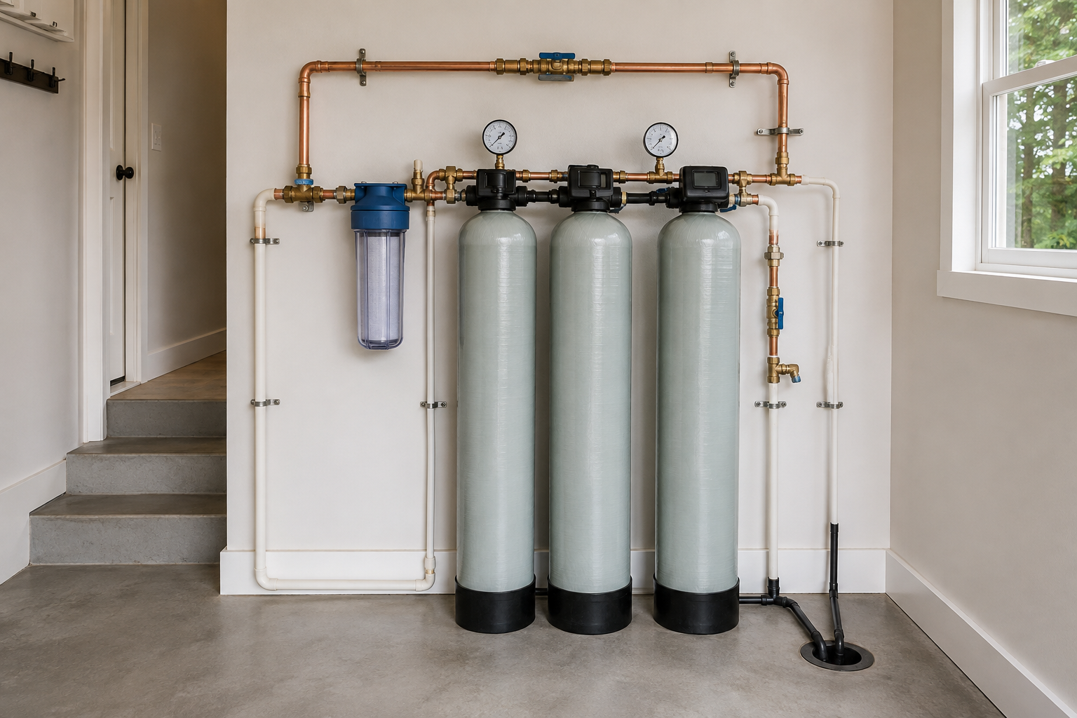 Complete whole-home water filtration system